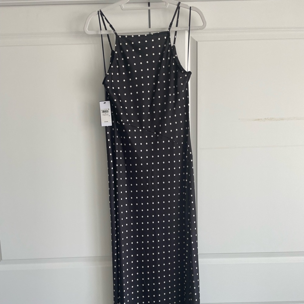 Guess Black and White Polka Dot Dress